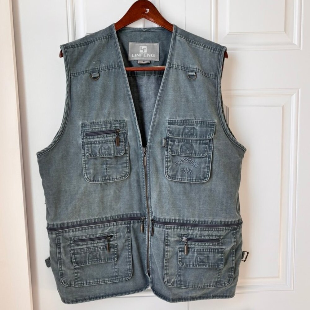 LINFENG Multi-functional Work Vest, 10 Pockets, - image 1